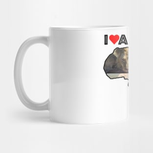 I Love Africa Wildlife Collage Map Mug